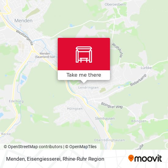 Menden, Eisengiesserei map