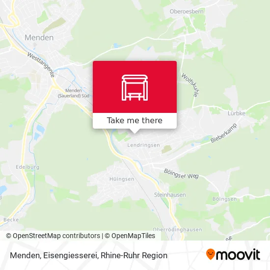 Карта Menden, Eisengiesserei