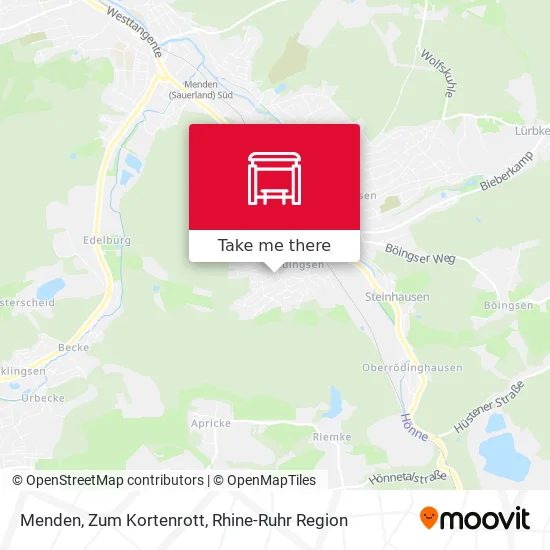 Карта Menden, Zum Kortenrott