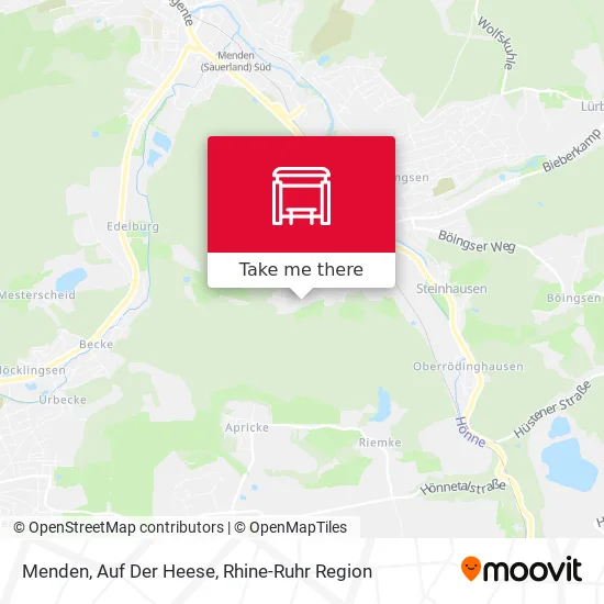 Карта Menden, Auf Der Heese