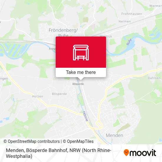 Menden, Bösperde Bahnhof map