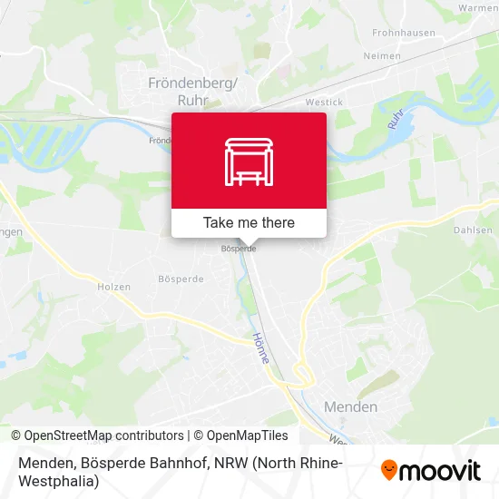 Menden, Bösperde Bahnhof map