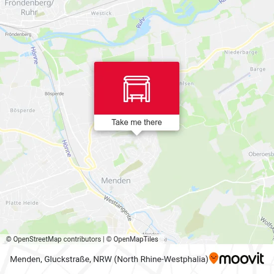 Menden, Gluckstraße map