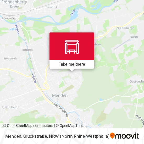 Menden, Gluckstraße map