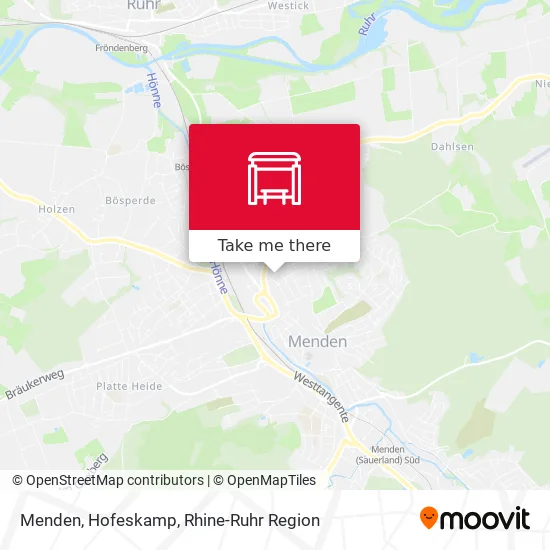 Карта Menden, Hofeskamp