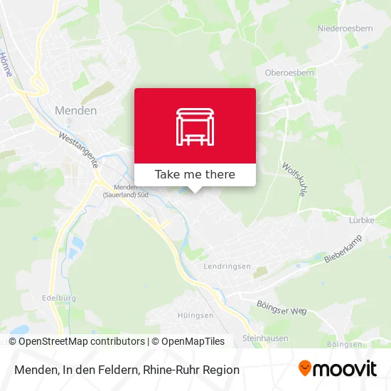 Карта Menden, In den Feldern