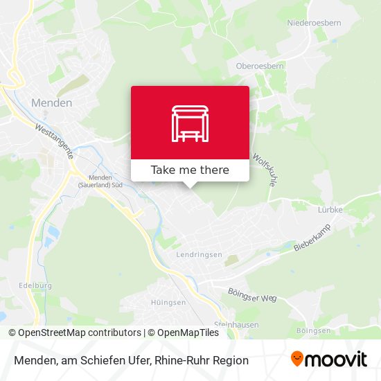 Menden, am Schiefen Ufer map