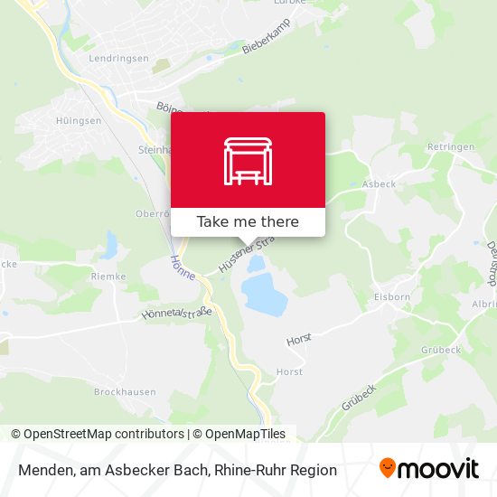 Menden, am Asbecker Bach map