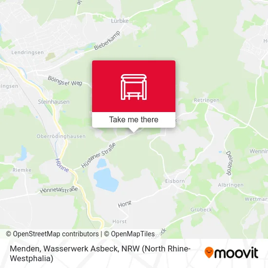 Menden, Wasserwerk Asbeck map
