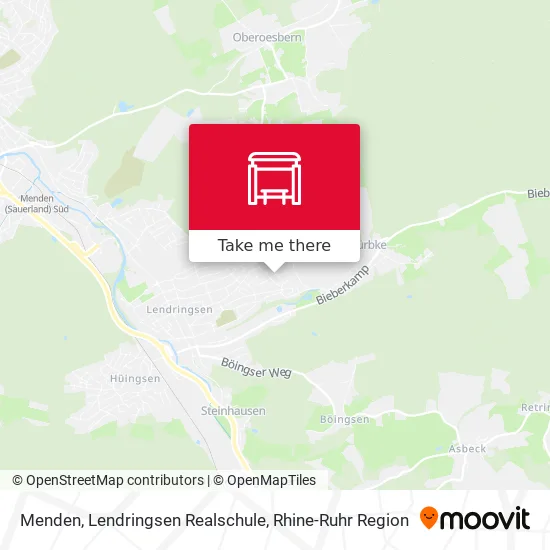Карта Menden, Lendringsen Realschule