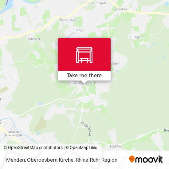 Карта Menden, Oberoesbern Kirche