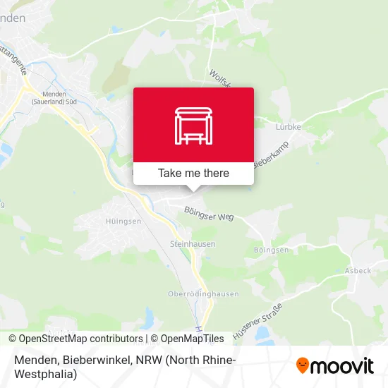 Menden, Bieberwinkel map