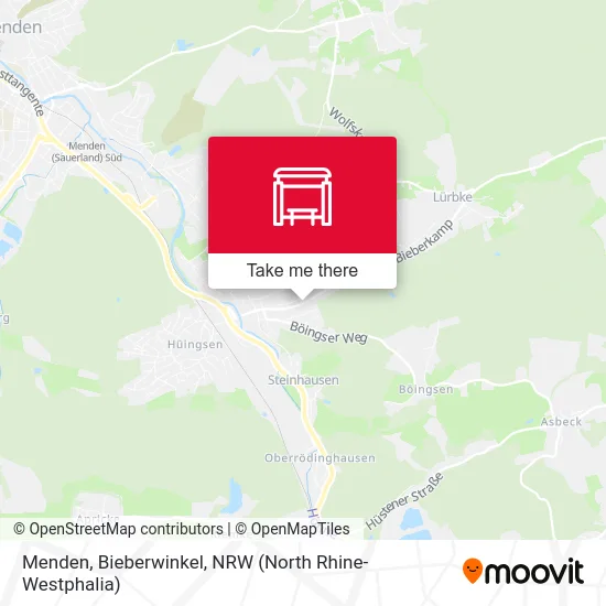 Menden, Bieberwinkel map
