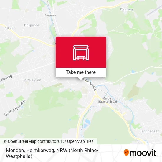 Menden, Heimkerweg map