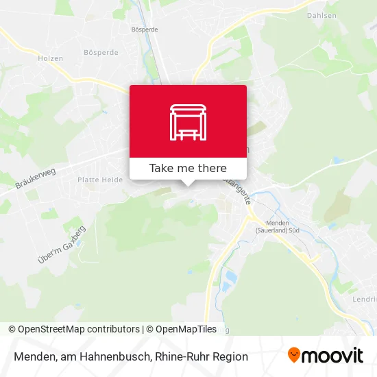 Карта Menden, am Hahnenbusch
