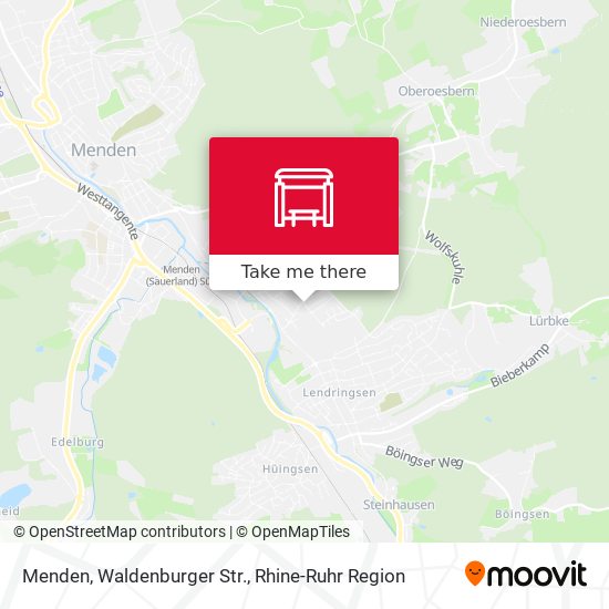 Menden, Waldenburger Str. map