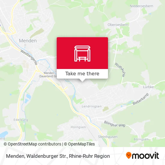 Карта Menden, Waldenburger Str.