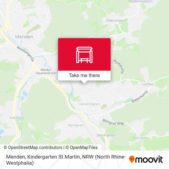 Menden, Kindergarten St.Martin map