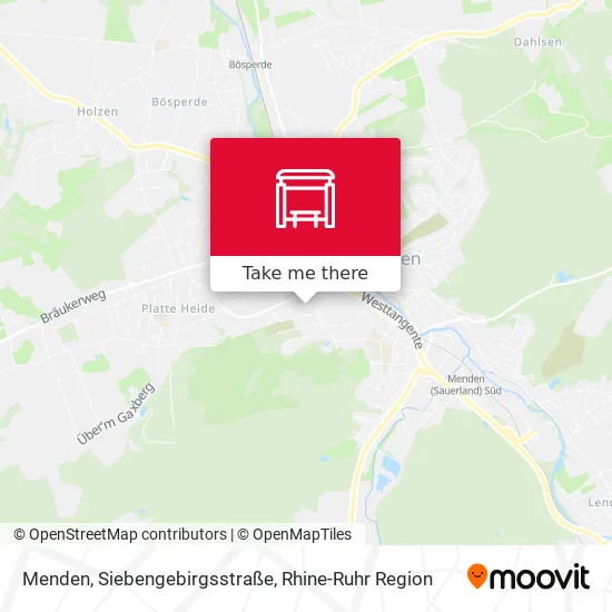 Карта Menden, Siebengebirgsstraße