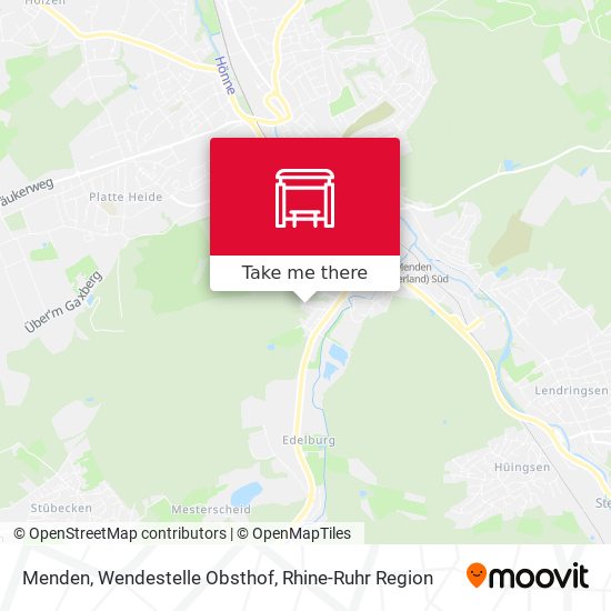 Menden, Wendestelle Obsthof map