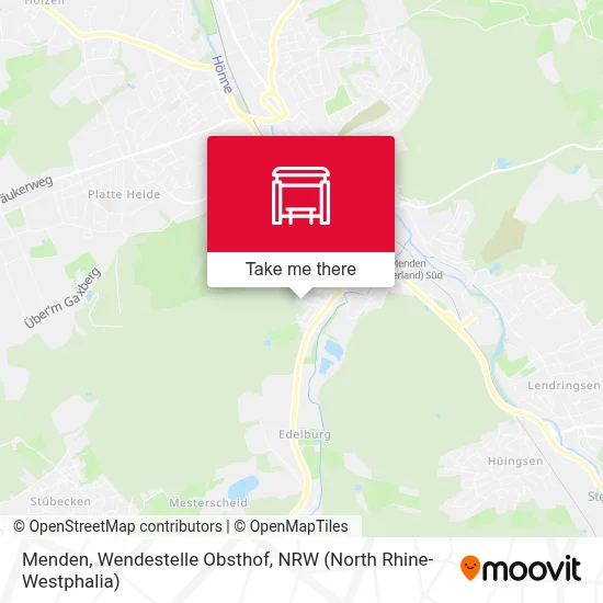 Menden, Wendestelle Obsthof map