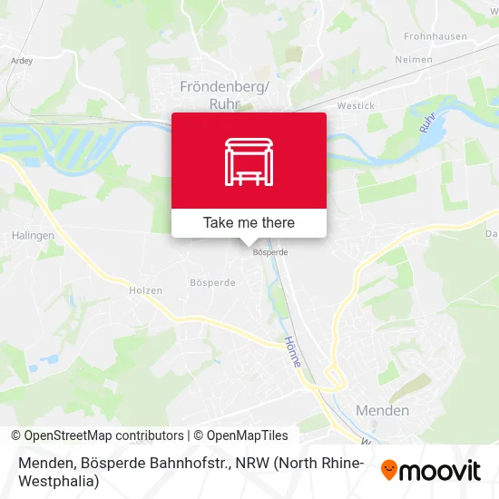 Menden, Bösperde Bahnhofstr. map