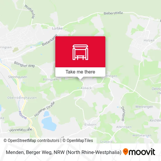 Menden, Berger Weg map