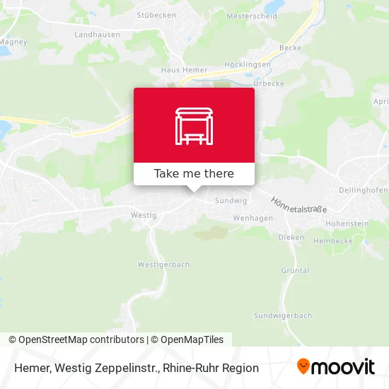 Карта Hemer, Westig Zeppelinstr.