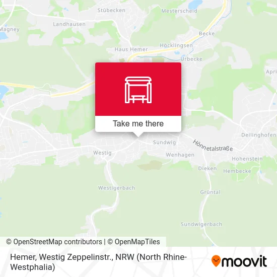 Карта Hemer, Westig Zeppelinstr.