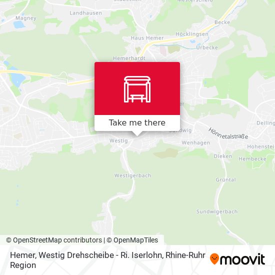 Hemer, Westig Drehscheibe - Ri. Iserlohn map