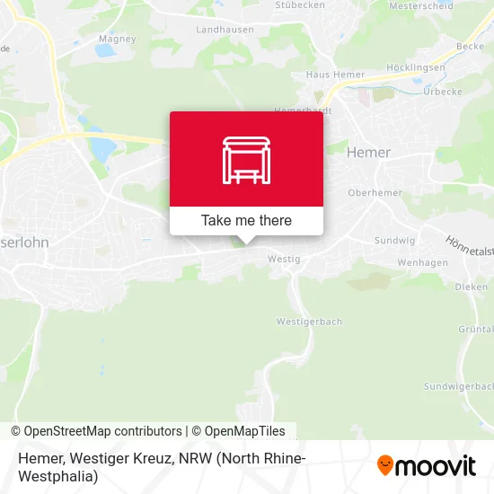 Hemer, Westiger Kreuz map