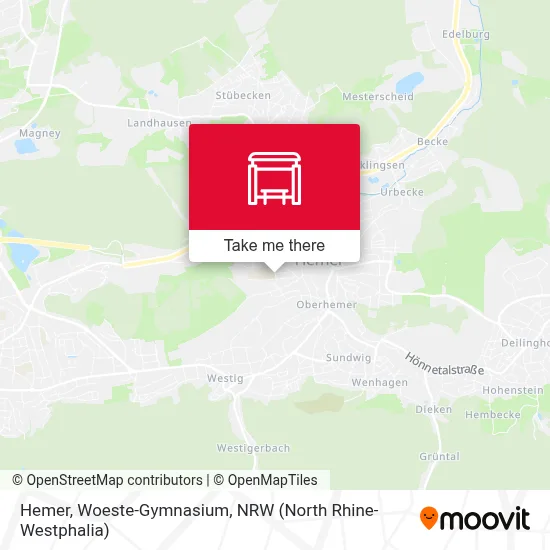 Hemer, Woeste-Gymnasium map