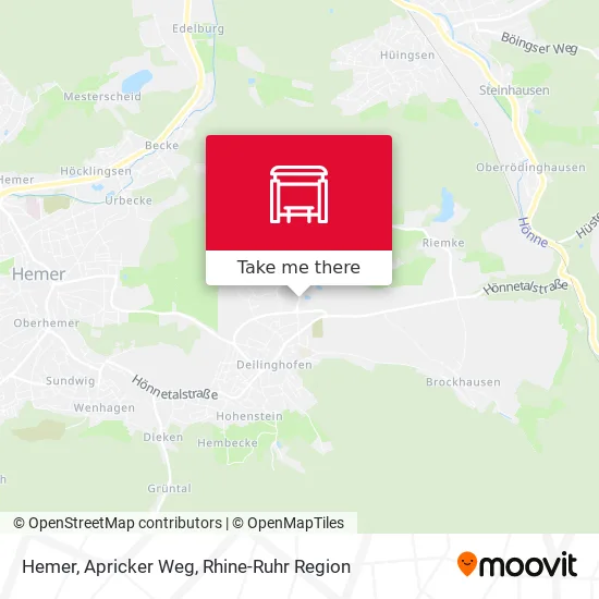Карта Hemer, Apricker Weg