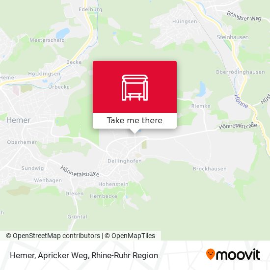 Карта Hemer, Apricker Weg