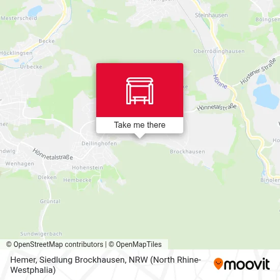 Hemer, Siedlung Brockhausen map