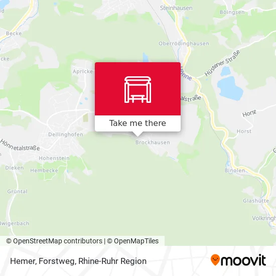 Карта Hemer, Forstweg