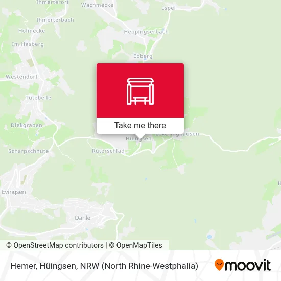 Hemer, Hüingsen map