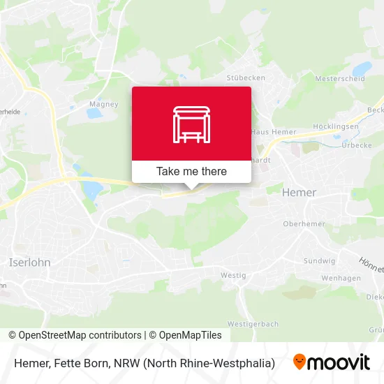 Hemer, Fette Born map