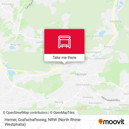 Hemer, Grafschaftsweg map