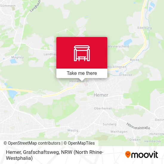 Hemer, Grafschaftsweg map