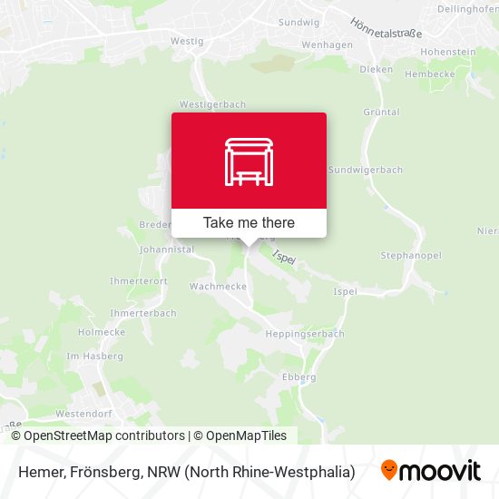 Hemer, Frönsberg map