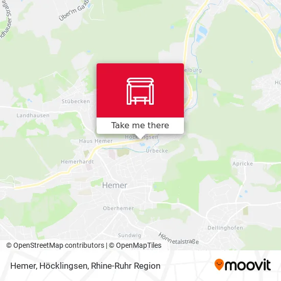 Карта Hemer, Höcklingsen