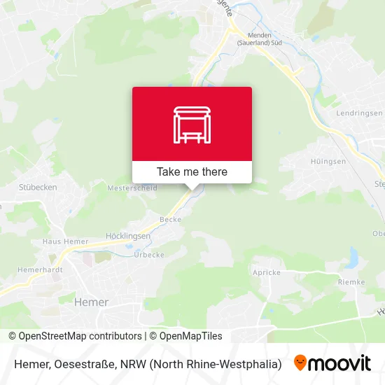 Hemer, Oesestraße map