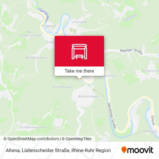 Altena, Lüdenscheider Straße map
