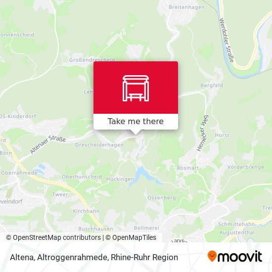 Карта Altena, Altroggenrahmede