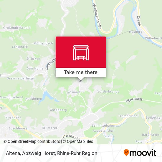 Карта Altena, Abzweig Horst