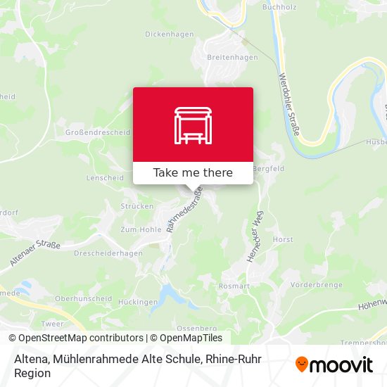 Altena, Mühlenrahmede Alte Schule map