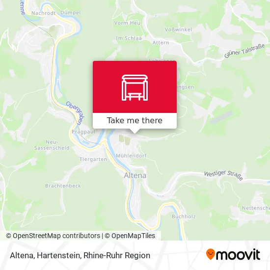 Карта Altena, Hartenstein