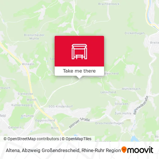 Карта Altena, Abzweig Großendrescheid