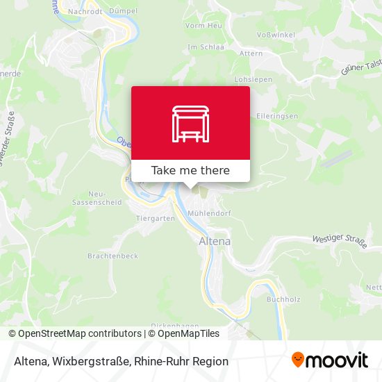 Altena, Wixbergstraße map